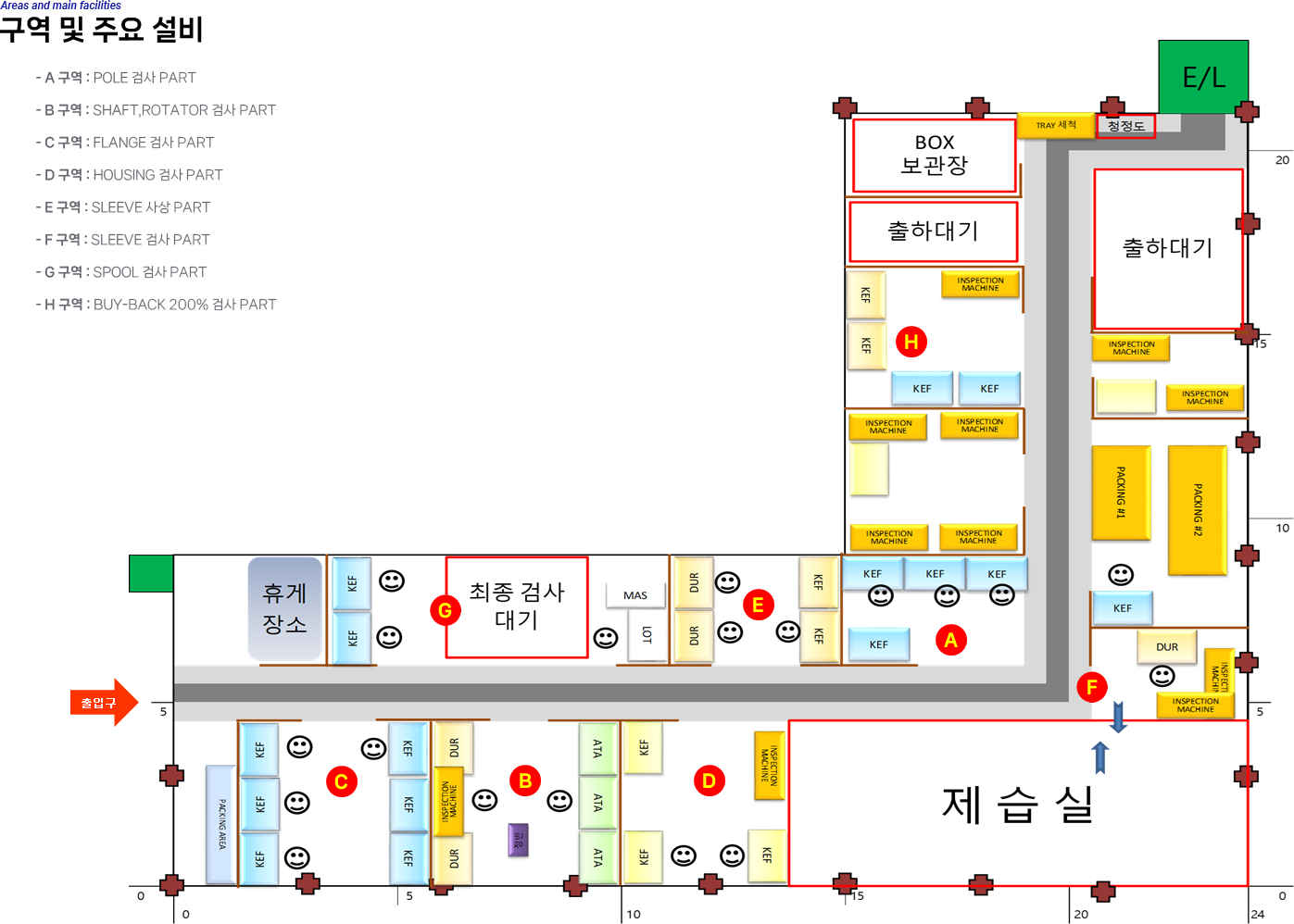 한국 본사 현장 LAY-OUT 2F